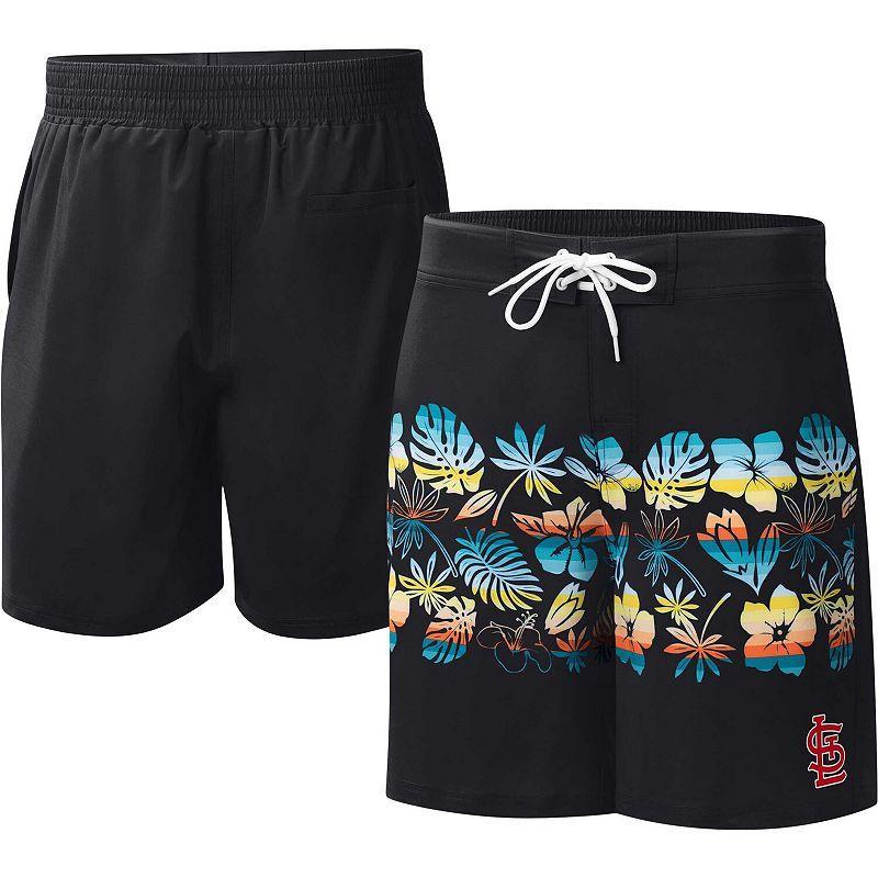 Mens G-iii Sports by Carl Banks Black St. Louis Cardinals Breeze Volley Swim Shorts Product Image