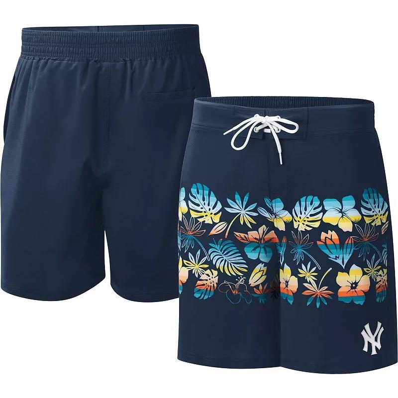 Mens G-III Sports by Carl Banks New York Yankees Breeze Volley Swim Shorts Blue Product Image