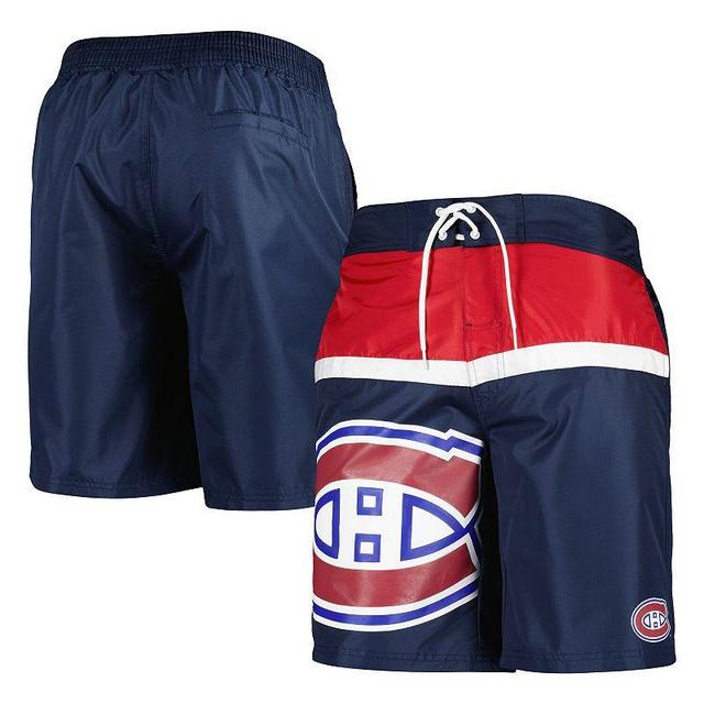 Mens Starter Navy Montreal Canadiens Sea Wind Swim Trunks Cnd Blue Product Image