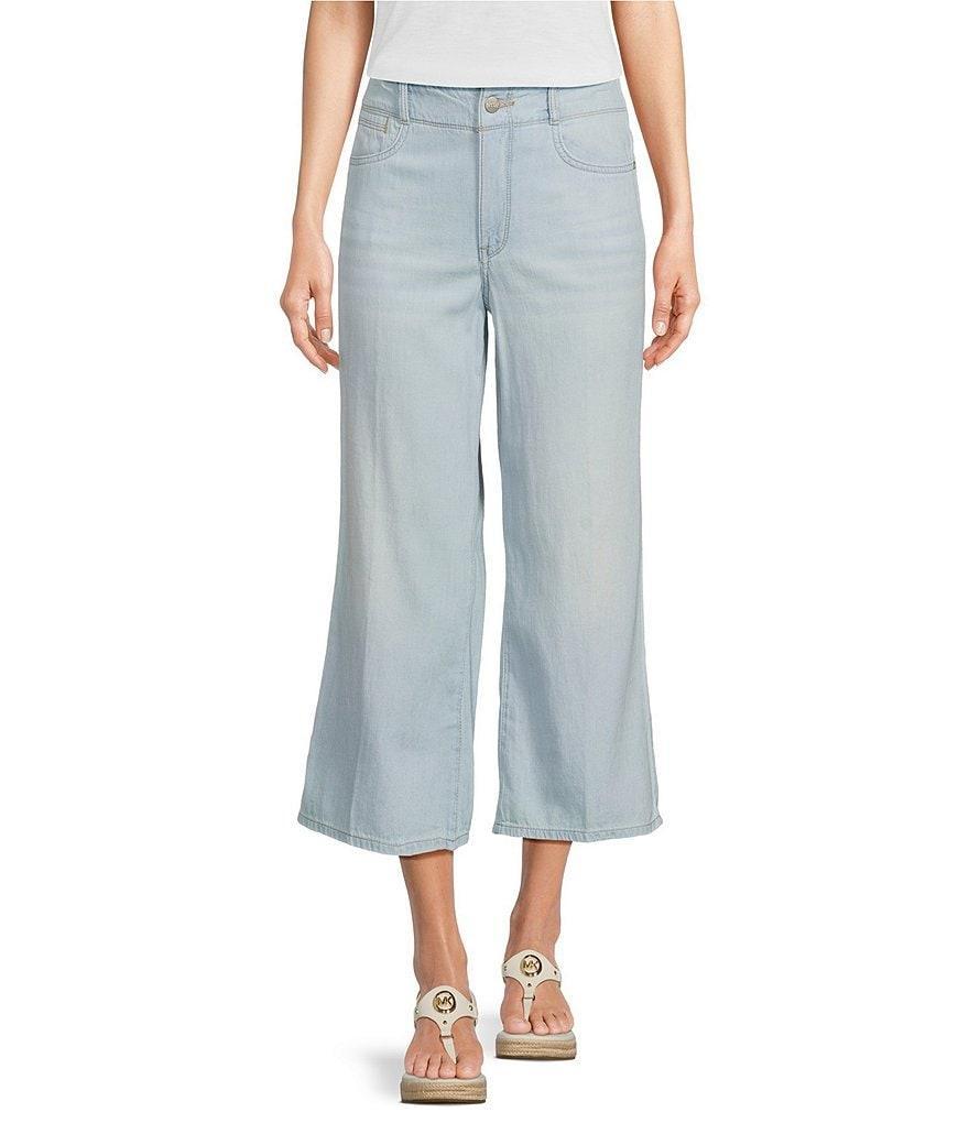 NYDJ Wide Leg Cropped Jeans Product Image