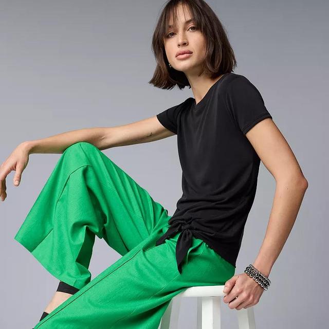 Womens Simply Vera Vera Wang Side Tie Tee Product Image