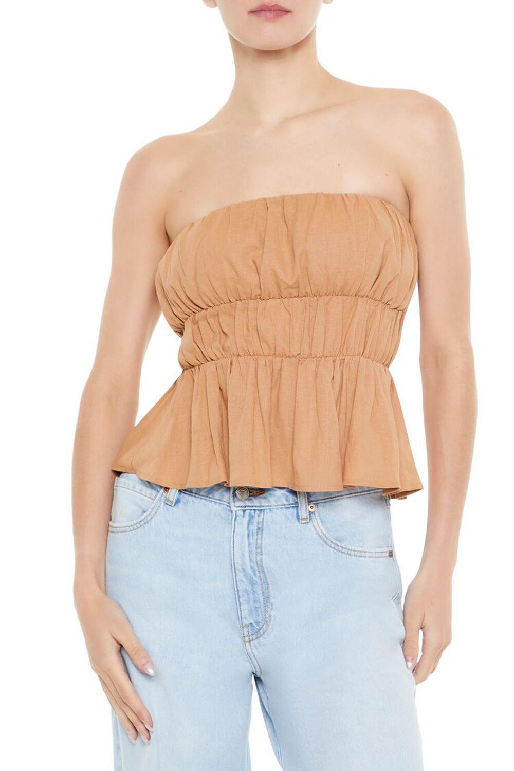 Tiered Flounce Tube Top | Forever 21 Product Image