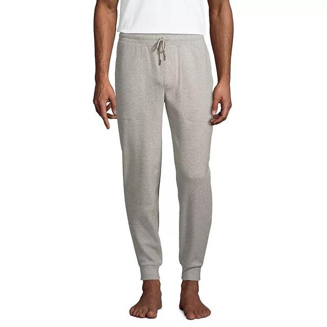 Lands End Mens Waffle Jogger Pajama Pants Product Image