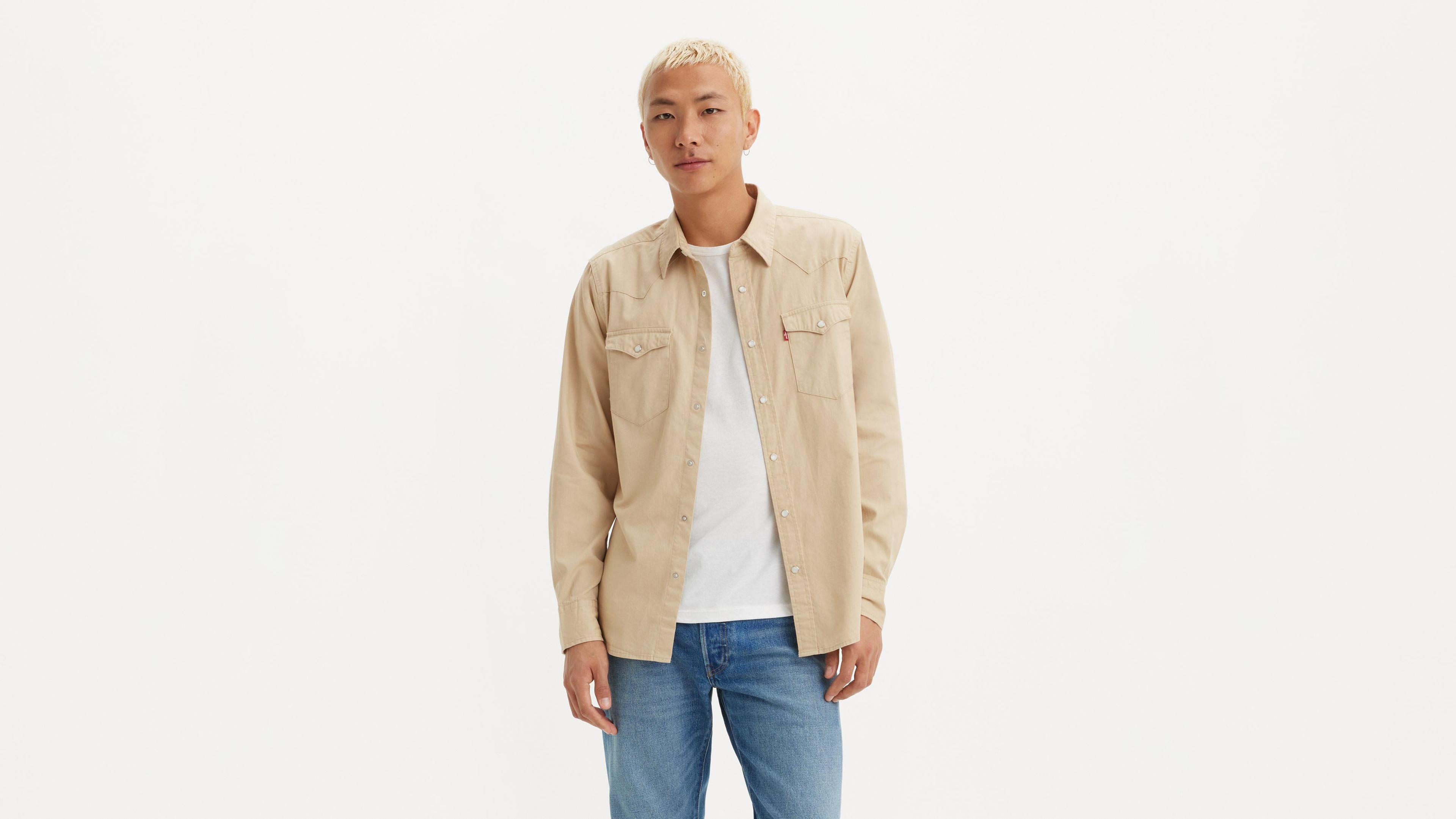 Levi's Standard Fit Western Shirt Chambray - Men's Product Image