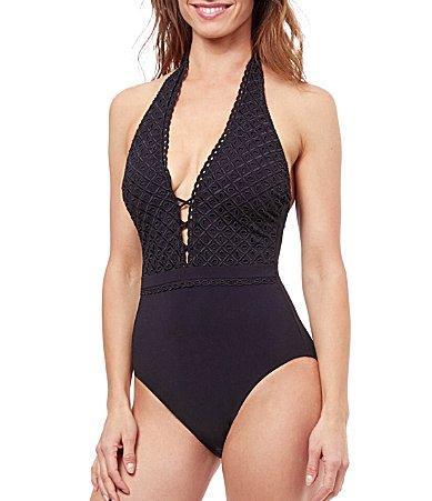 Profile by Gottex Rendez Vous Halter Underseam One Piece Swimsuit Product Image