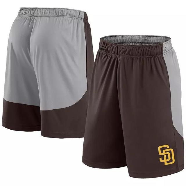 Mens Fanatics /Gray San Diego Padres Go Hard Shorts Product Image