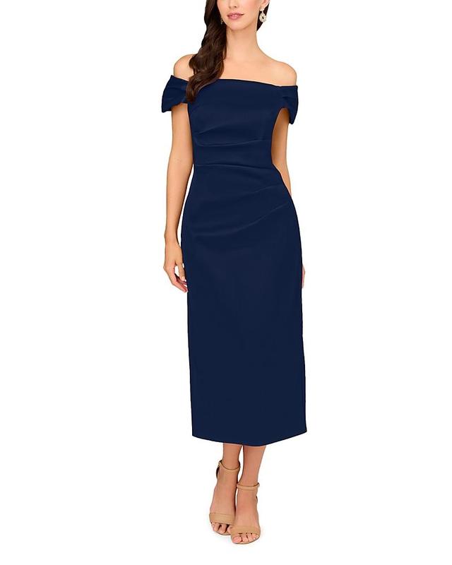 Aidan Mattox Off The Shoulder Sheath Dress Product Image