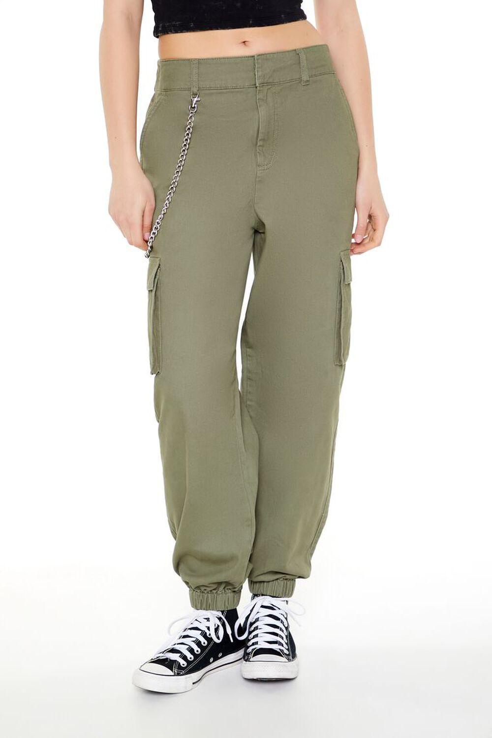 Wallet Chain Cargo Joggers | Forever 21 Product Image