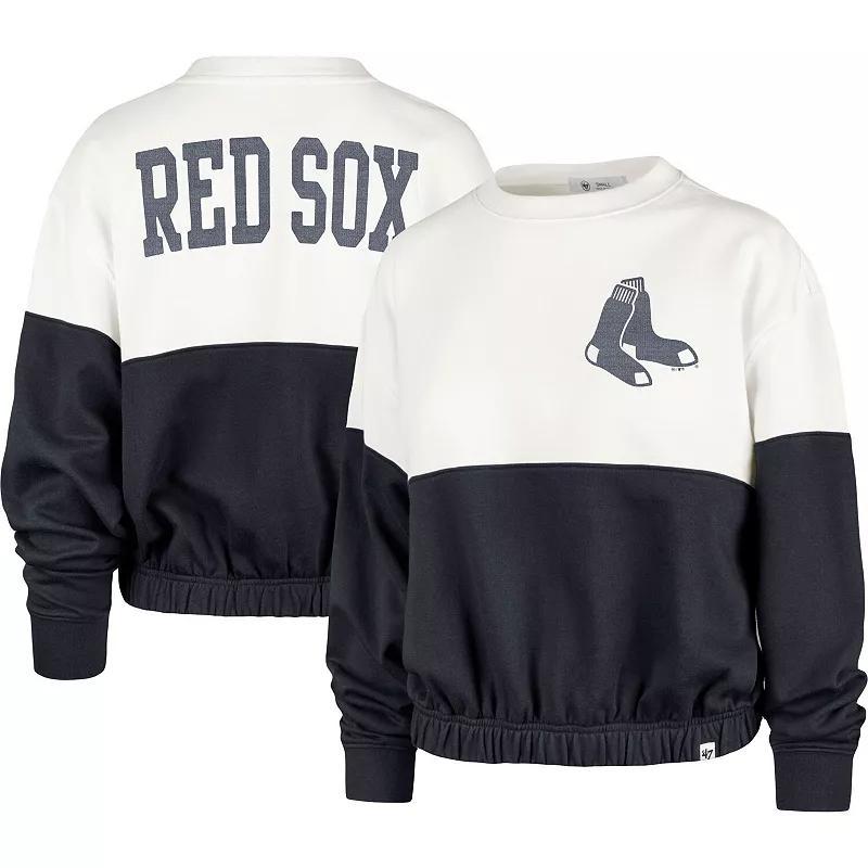 Womens 47 /Navy Boston Red Sox Take Two Bonita Pullover Sweatshirt Product Image