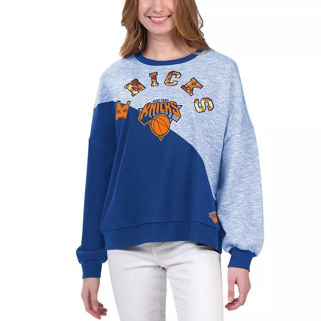 Womens G-III 4Her by Carl Banks New York Knicks Benches Split Pullover Sweatshirt Product Image