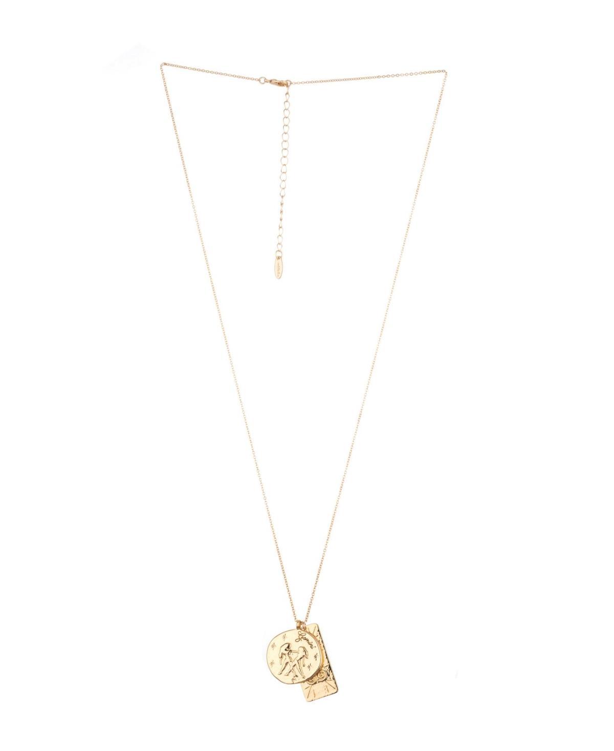 Ettika Womens Zodiac Double Charm Necklace Product Image