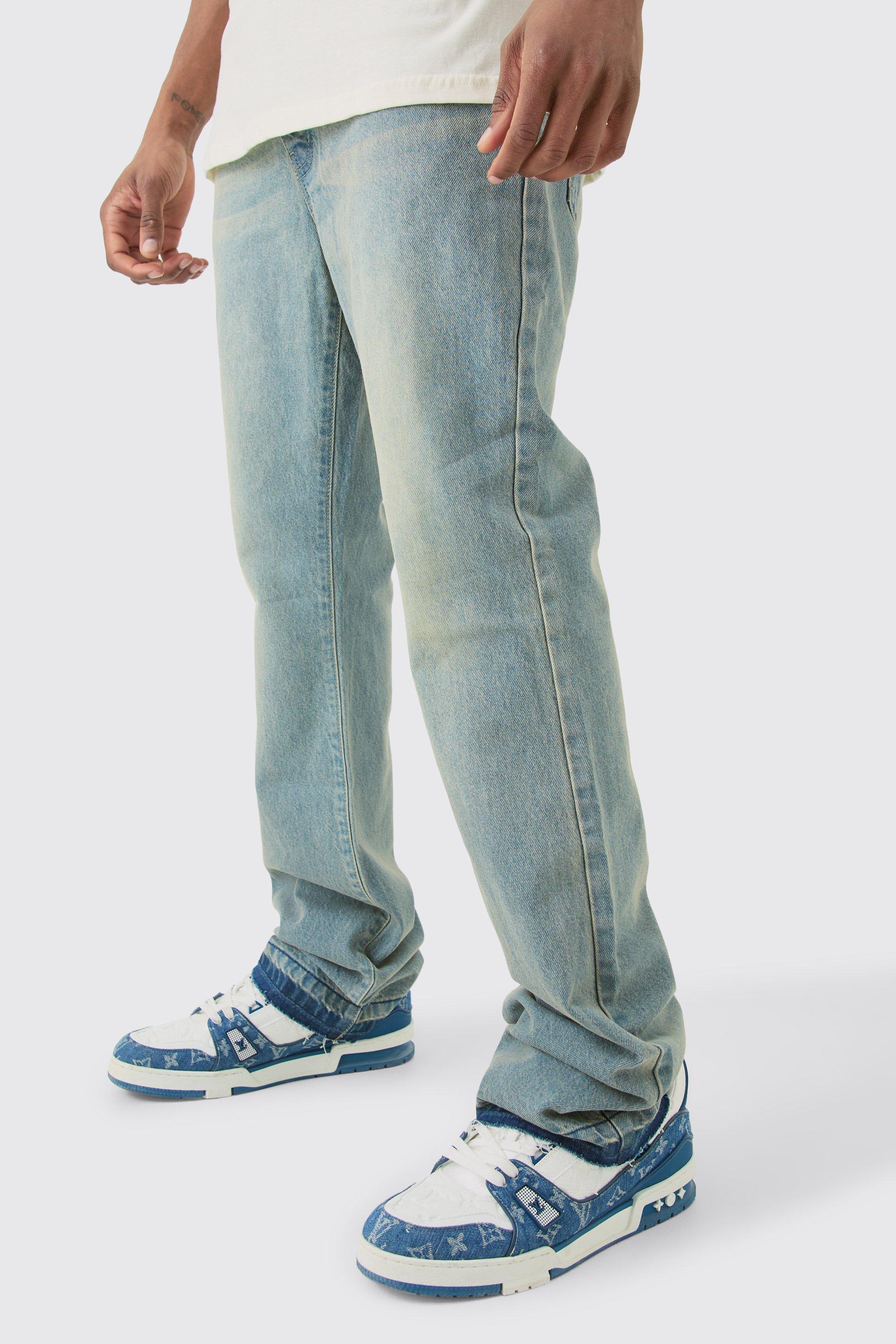 Tall Rigid Flare Jean | boohooMAN USA Product Image