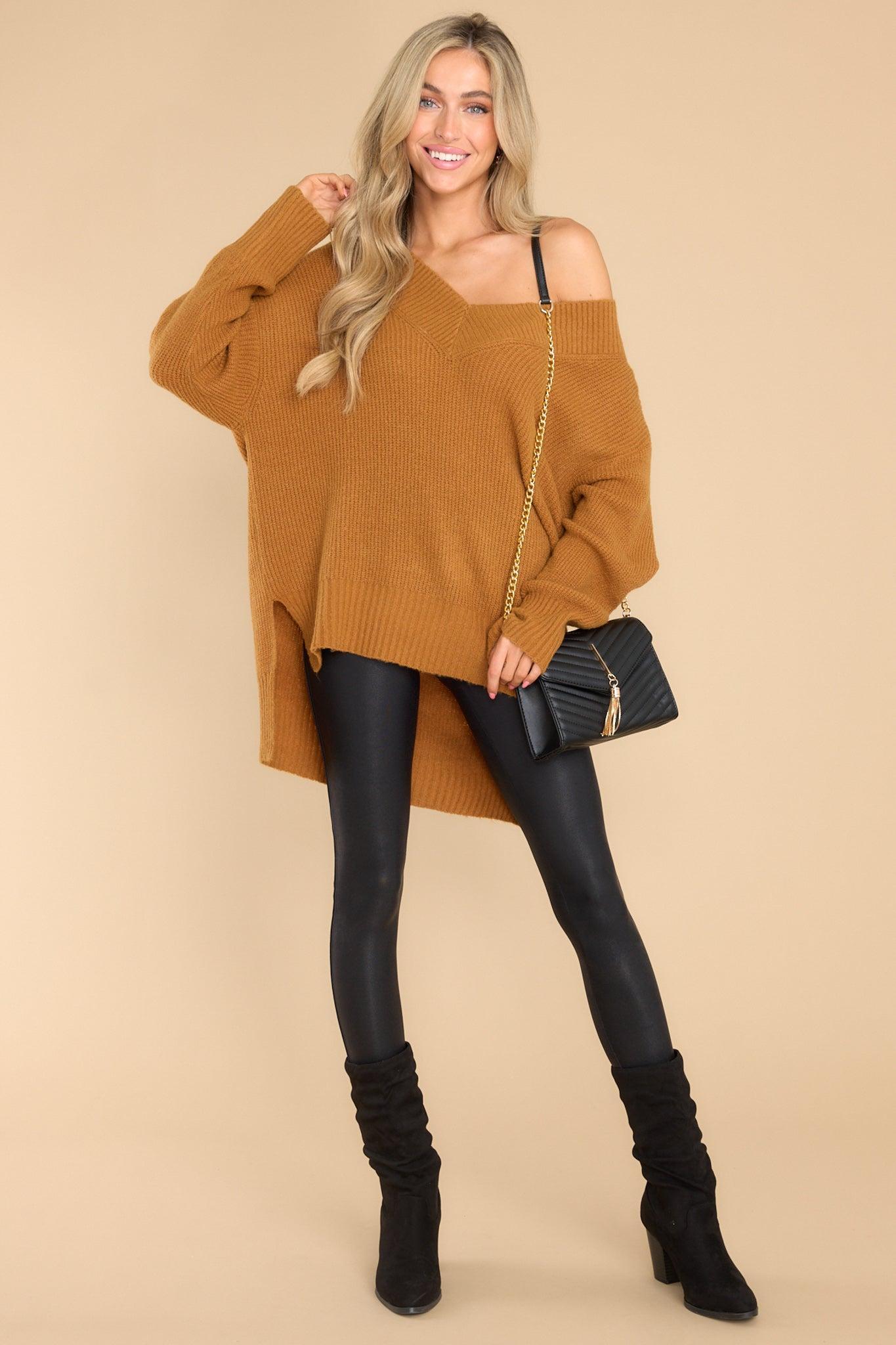 Together Again Caramel Sweater Tan Product Image