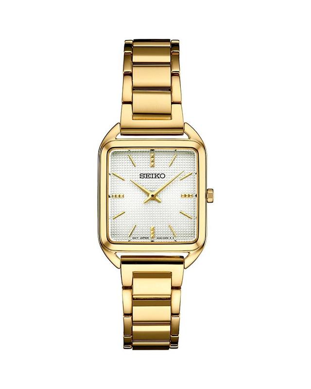 Seiko Womens Essentials Gold-Tone Stainless Steel Bracelet Watch 26mm Product Image