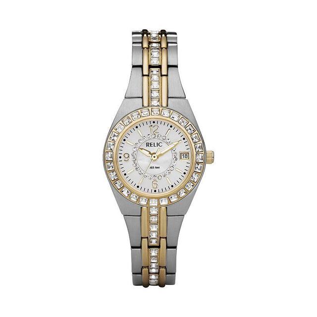 Relic by Fossil Womens Wet Glitz Crystal Two Tone Stainless Steel Watch Multicolor Product Image