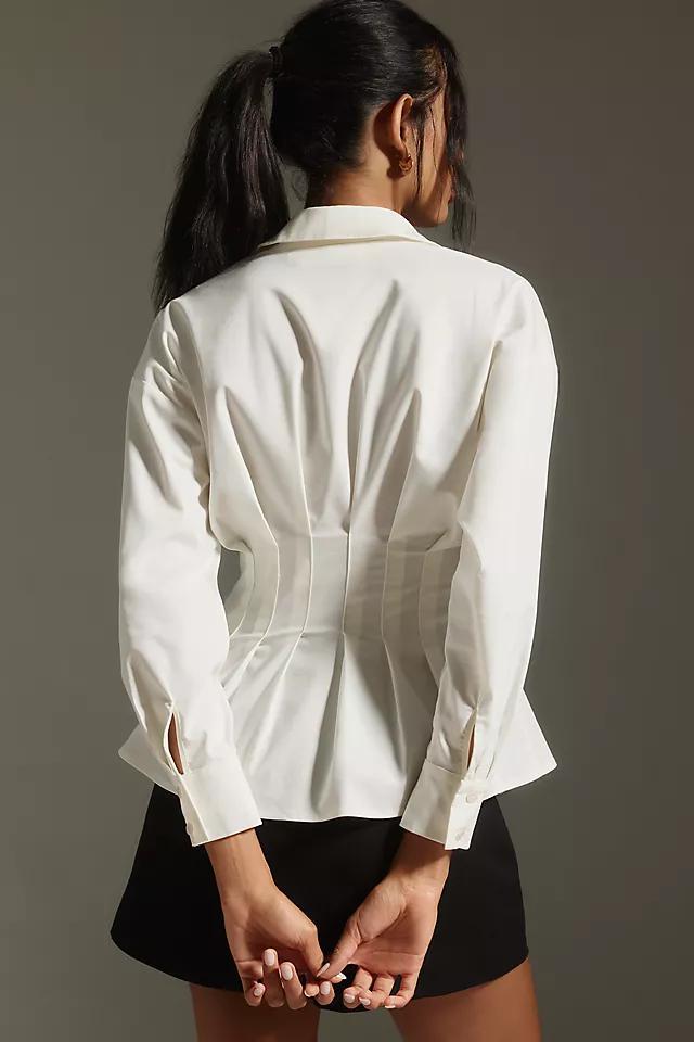 The Tobie Pleated Blouse by Exquise: Long-Sleeve Edition Product Image