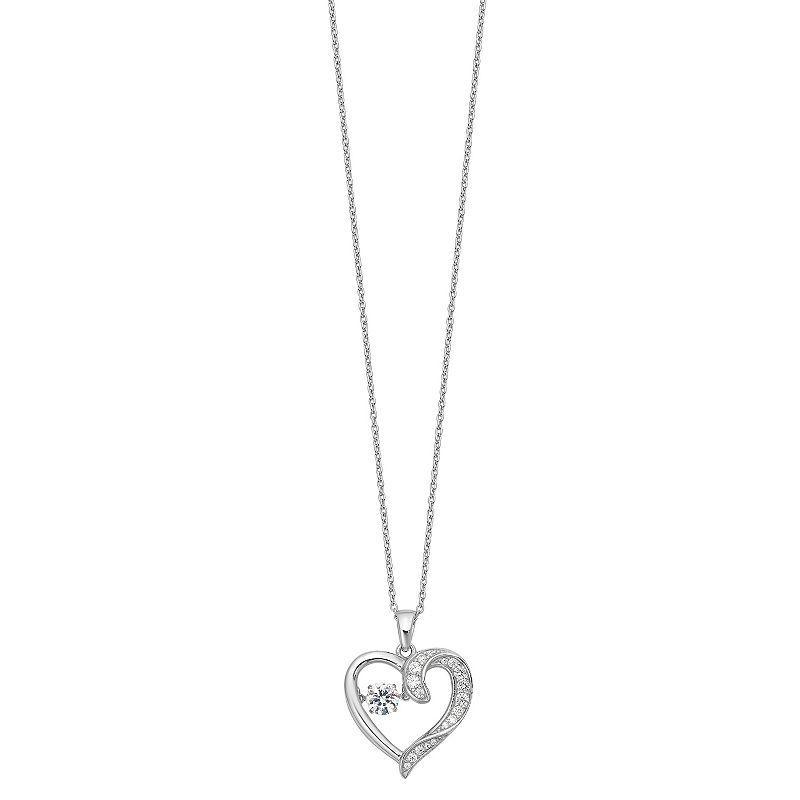 Sophie Miller Sterling Silver Cubic Zirconia Necklace, Womens Product Image