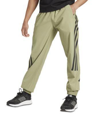 adidas Mens Three-Stripe Woven Track Pants - Tent Grn Product Image