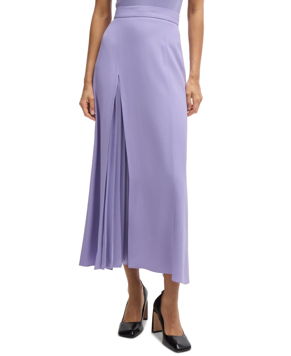 Womens Maxi Skirt with Pliss Detail Product Image