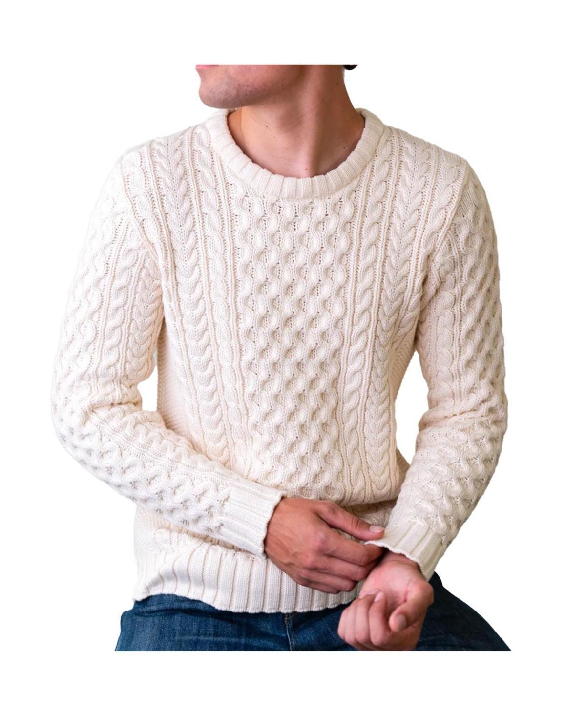 Hope & Henry Mens Organic Cotton Fisherman Sweater Product Image