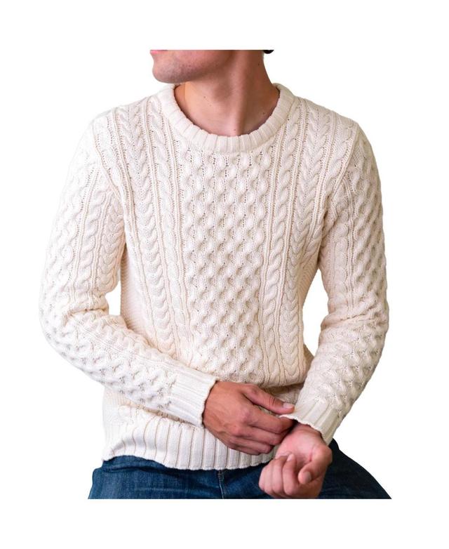 Hope & Henry Mens Organic Cotton Fisherman Sweater Product Image