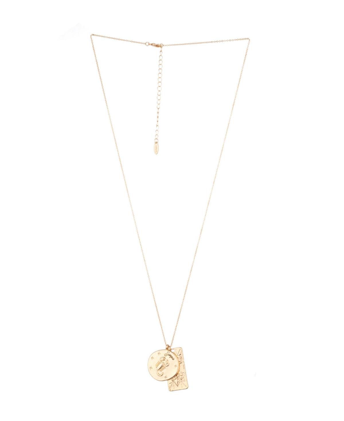 Ettika Womens Zodiac Double Charm Necklace Product Image