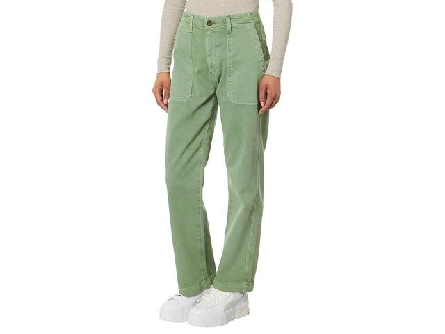 AG Jeans Analeigh High-Rise Straight Crop in Sulfur Forest Pike (Sulfur Forest Pike) Women's Jeans Product Image