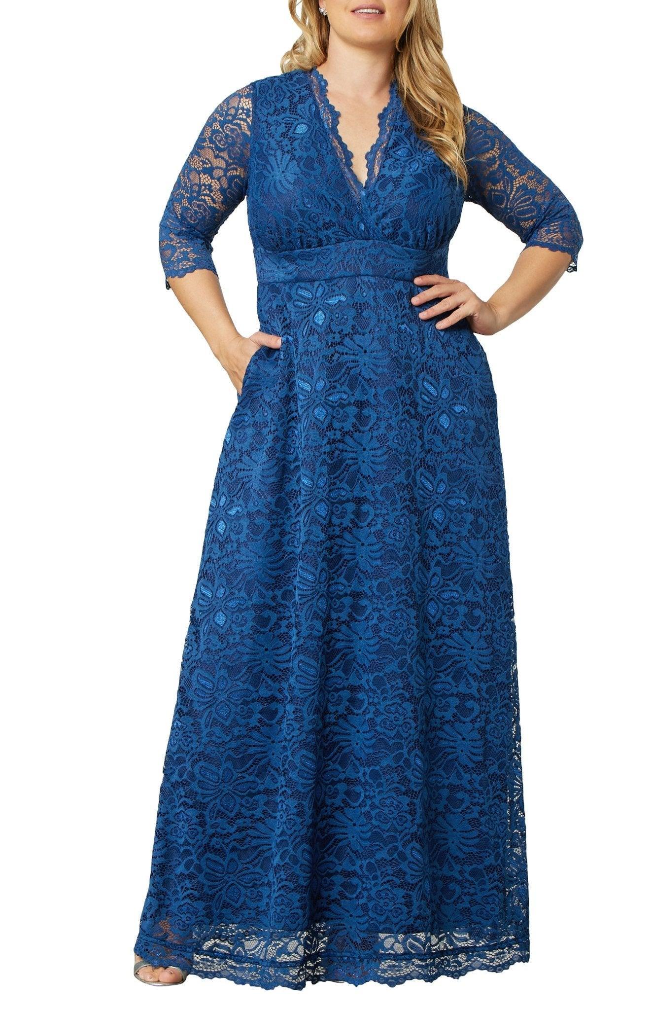 Maria Lace Evening Gown - Plus Product Image