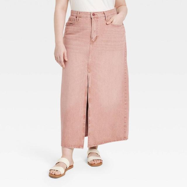 Womens Denim Maxi Skirt - Universal Thread Clay 17 Product Image