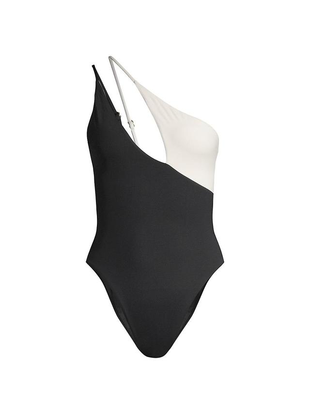 L*SPACE Raquel Classic One Piece in Black. Product Image