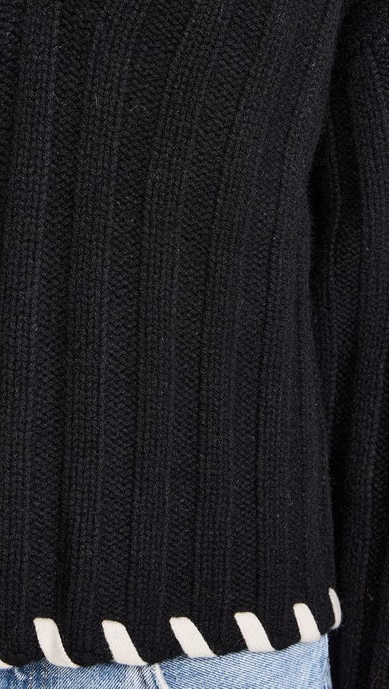 Naadam Wool Cashmere Hand Laced Polo | Shopbop Product Image