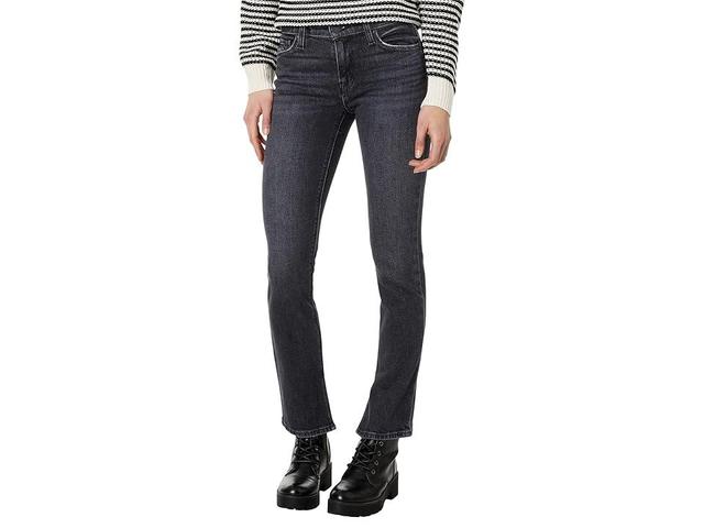 Hudson Jeans Nico Mid Rise Straight in Black. - size 26 (also in 23, 24, 25, 27, 28, 29, 30, 31, 32, 33, 34) Product Image