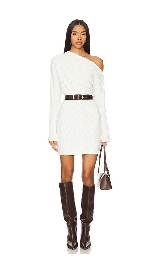 Lovers and Friends Lucas Off Shoulder Mini Dress in Ivory Product Image