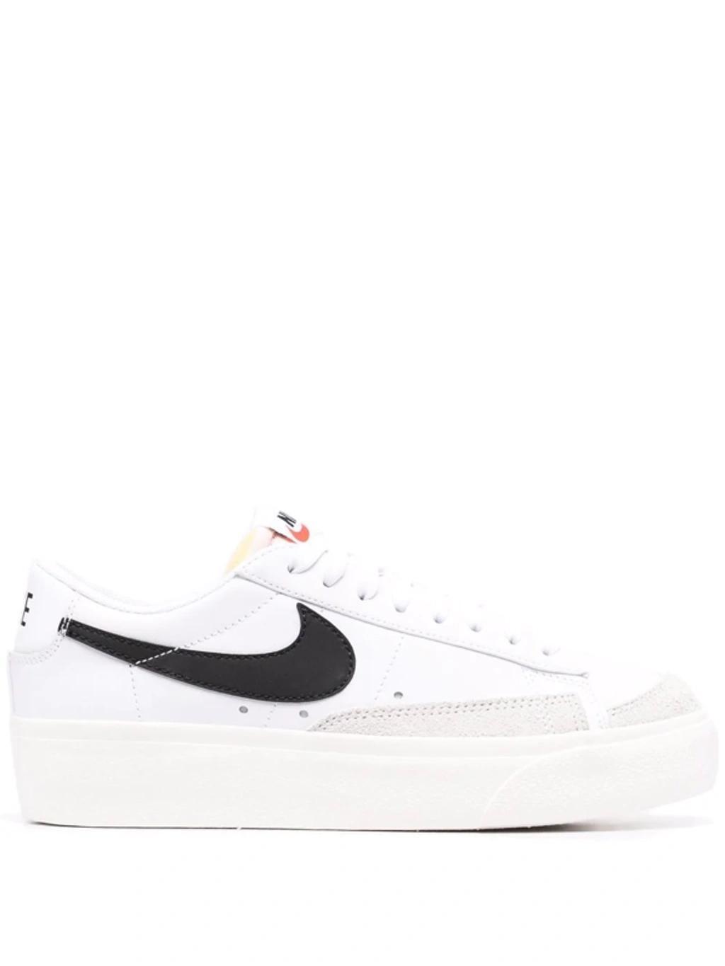 NIKE Blazer Suede-trimmed Leather Platform Sneakers In Default Title Product Image