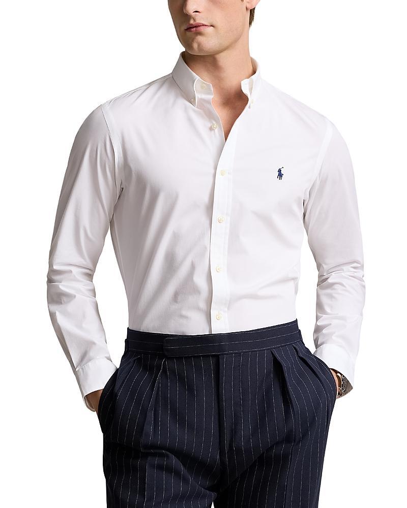 Polo Ralph Lauren Slim Fit Long Sleeve Poplin Button Down Shirt Product Image