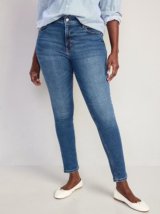 High-Waisted Rockstar Super-Skinny Jeans Product Image