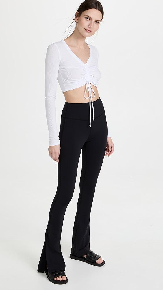 Splits59 Raquel High Waist Supplex Flared Legging, 32” | Shopbop Product Image