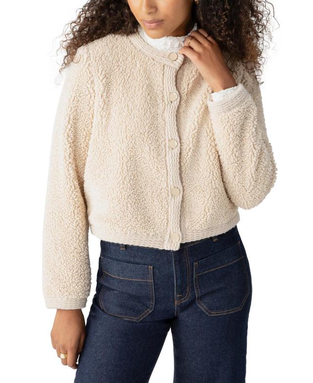 Sanctuary Womens Cozy Button-Front Fleece Cardigan Product Image