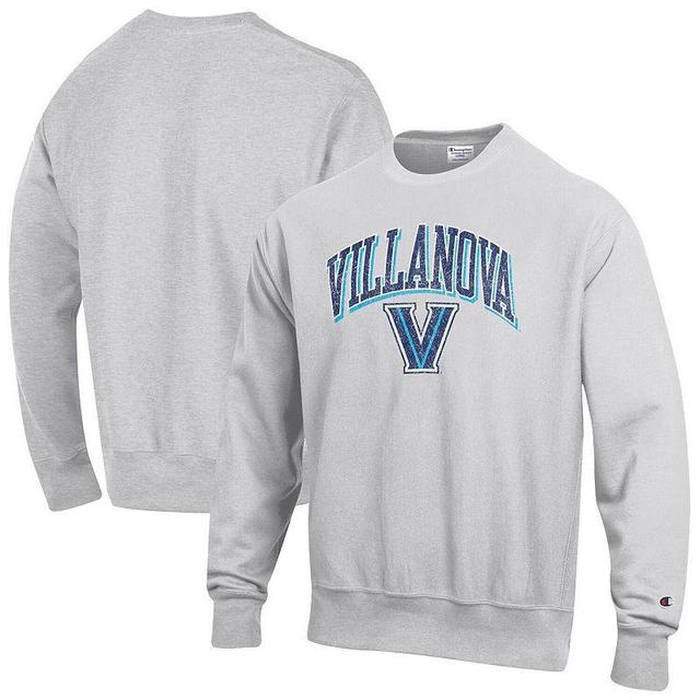 Mens Champion Gray Villanova Wildcats Arch Over Logo Reverse Weave Pullover Sweatshirt Product Image