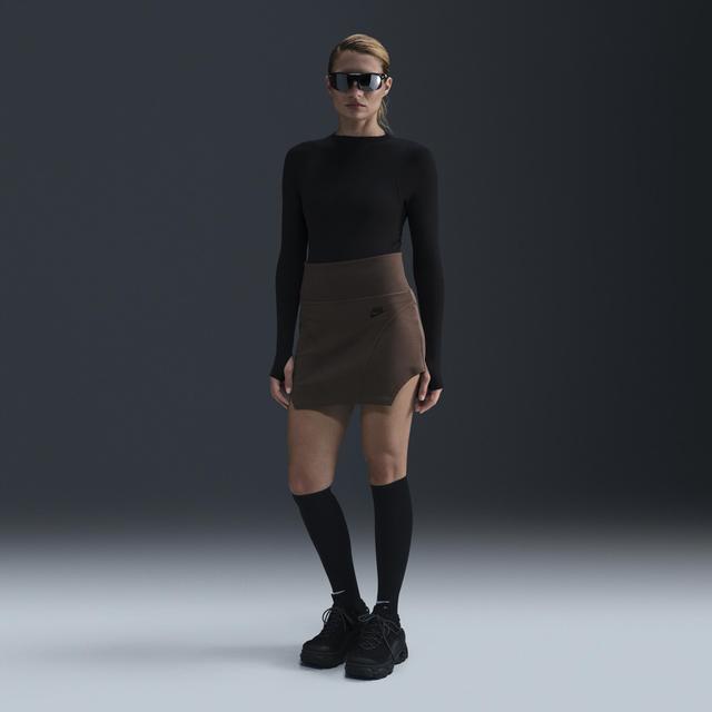 Womens Nike Sportswear Tech Fleece High-Waisted Mini Skirt Product Image