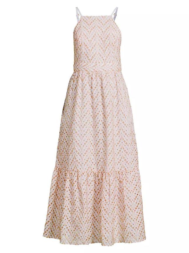 Charlese Eyelet Back Tie Maxi Dress Product Image