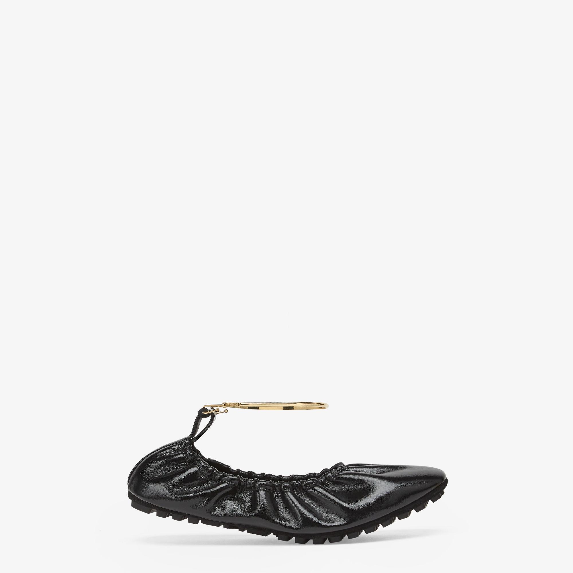 Fendi FiloBlack leather ballerinas Product Image