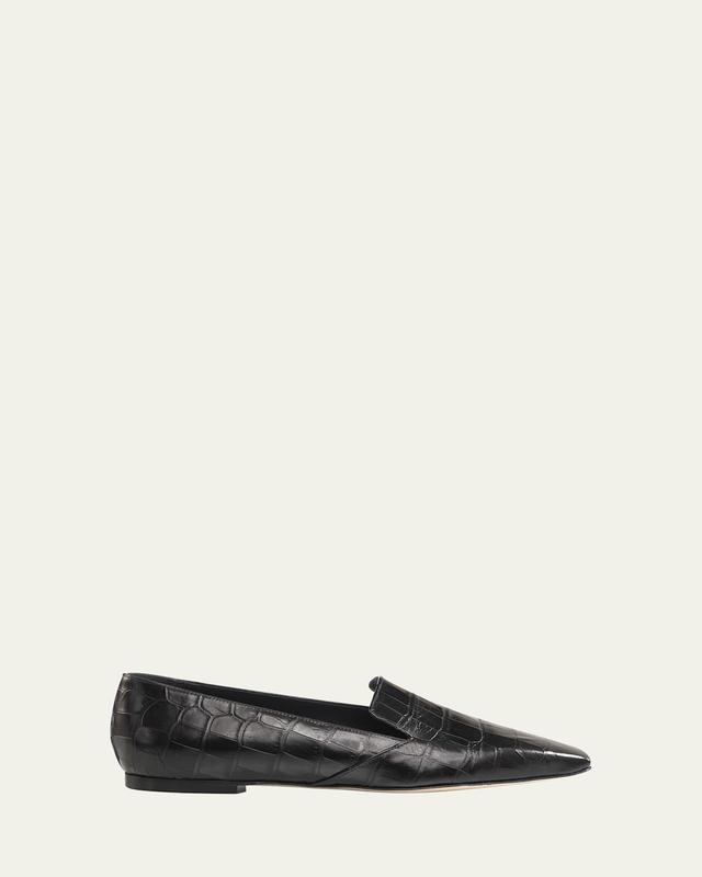 Gigi Croco Slip-On Loafers Product Image