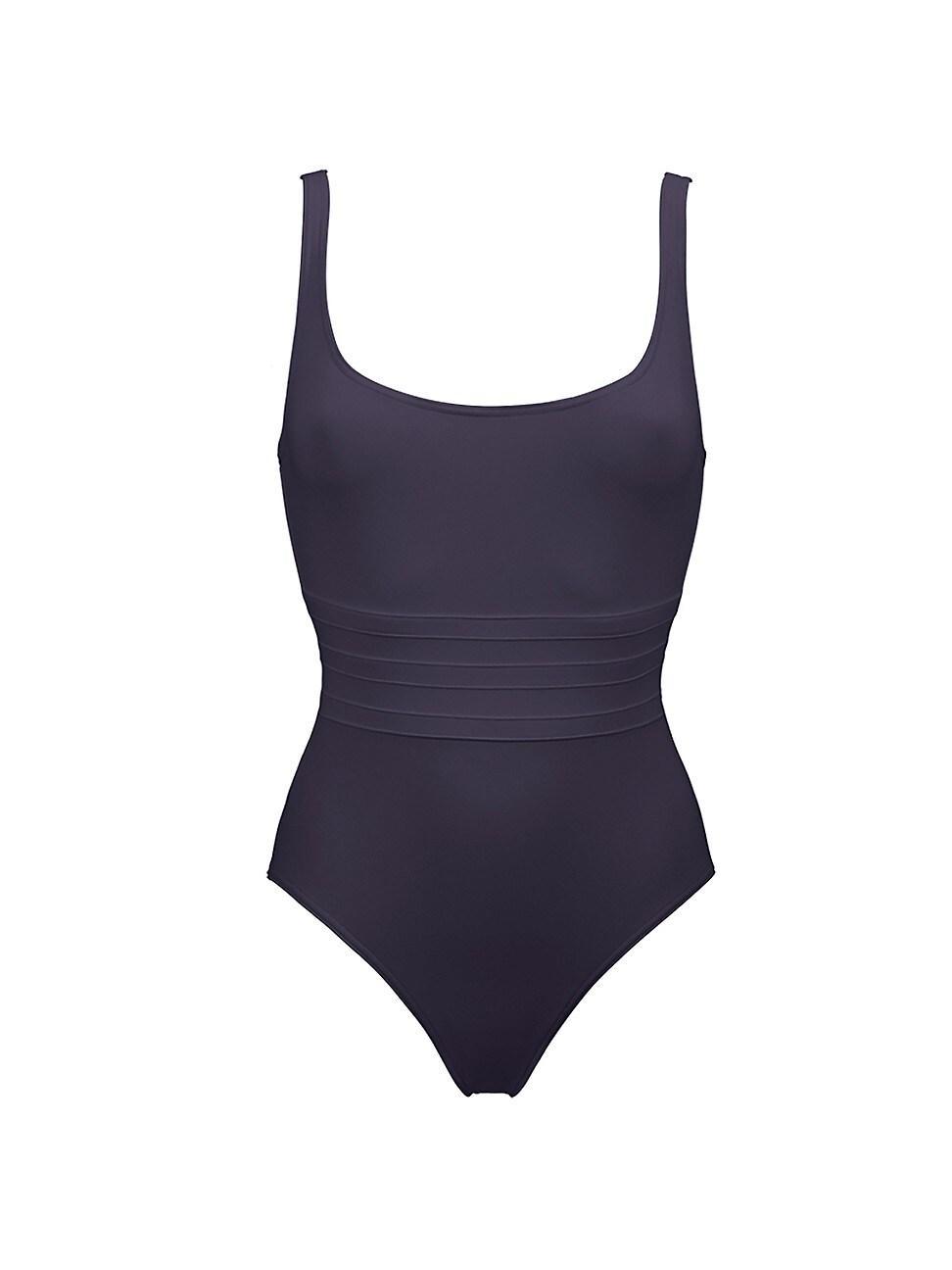 Womens Asia Low-Back Roundneck One-Piece Swimsuit Product Image