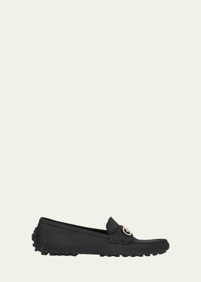 Ferragamo Womens Odilia Moc Toe Driver Loafers Product Image