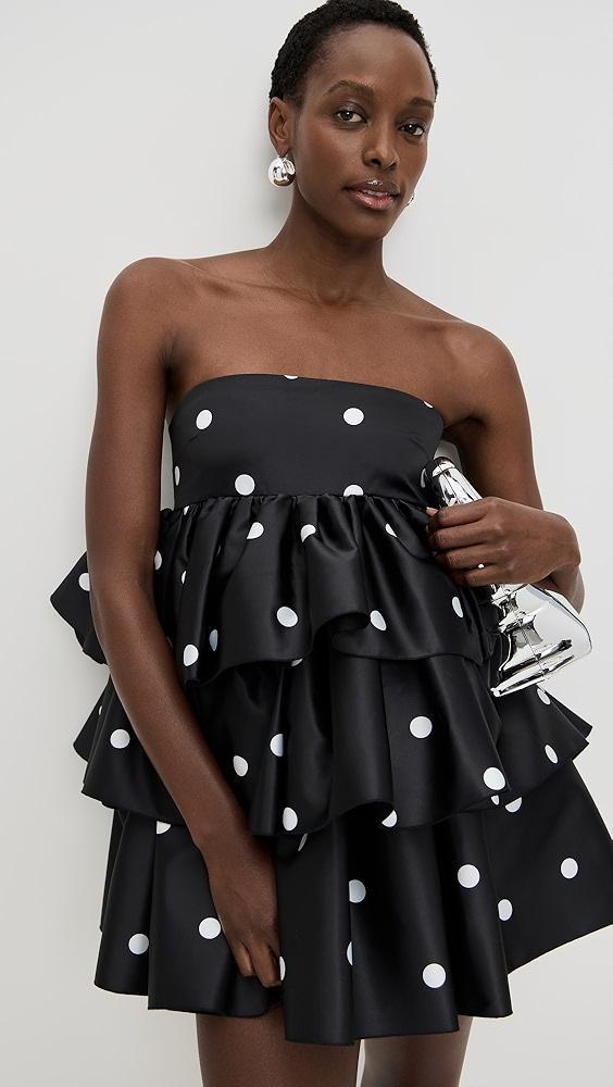 ROTATE Satin Ruffle Dress | Shopbop Product Image