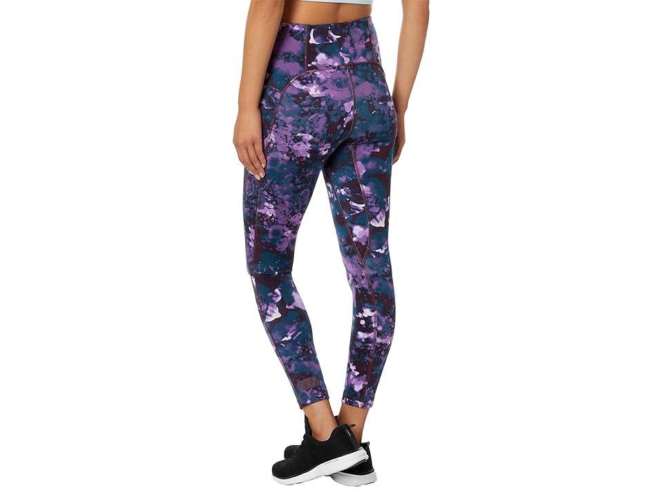 Smartwool Active Printed 7/8 Leggings (Purple Iris Watercolor) Women's Casual Pants Product Image