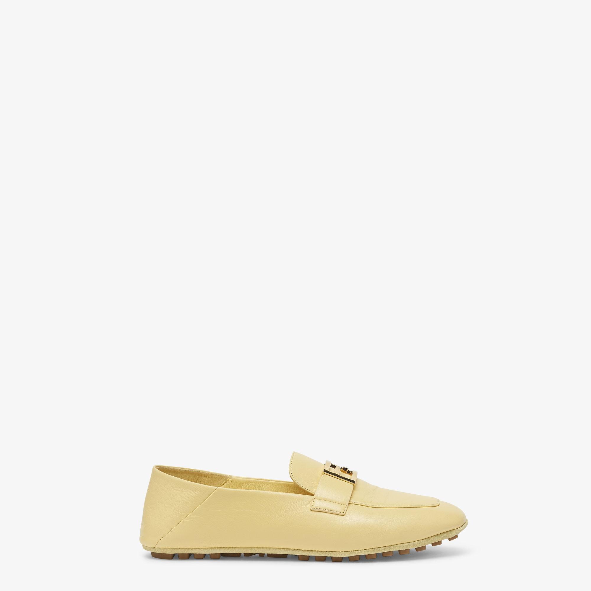 BaguetteYellow leather loafers Product Image