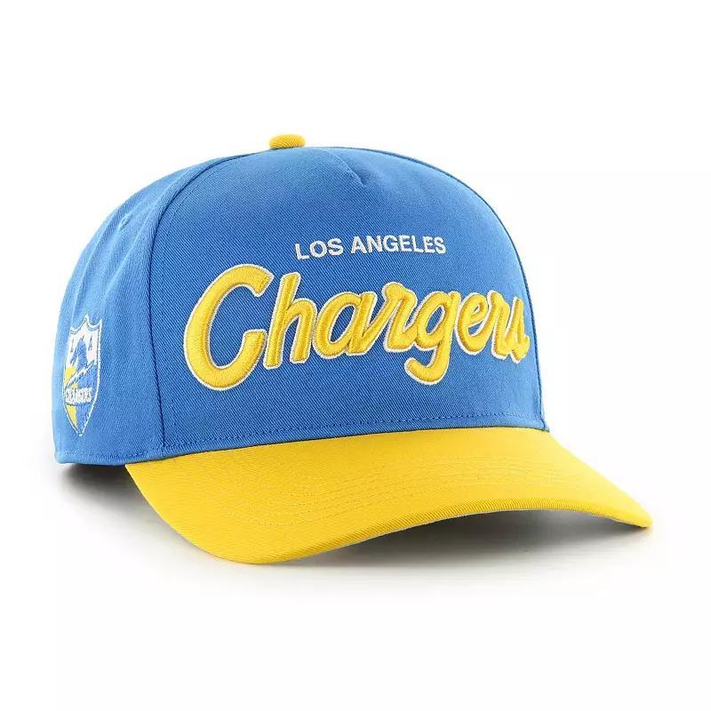 Mens 47 Powder Blue/Gold Los Angeles Chargers Crosstown Two-Tone Hitch Adjustable Hat Product Image