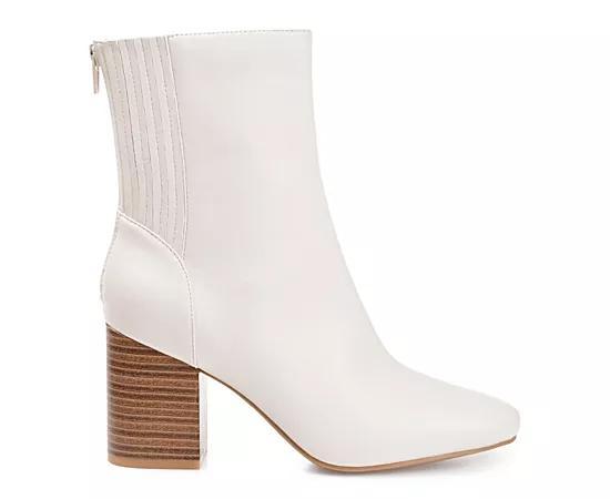 Journee Collection Tru Comfort Foam Maize Womens Ankle Boots Ivory Product Image